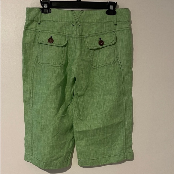 Foreign Policy Spring Green Linen Women's Knee Length Size 4 - Picture 5 of 10